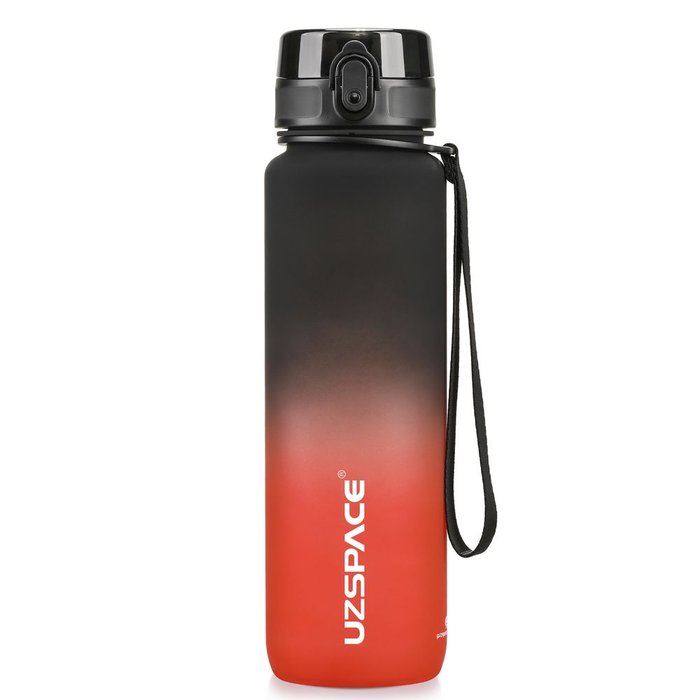 Botellin Tritan colorful-Negro/rojo 1000ml
