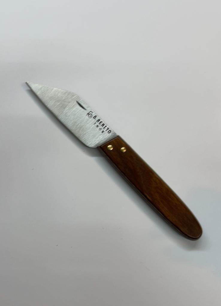 Navaja hoja inox-mango madera prensada 13225