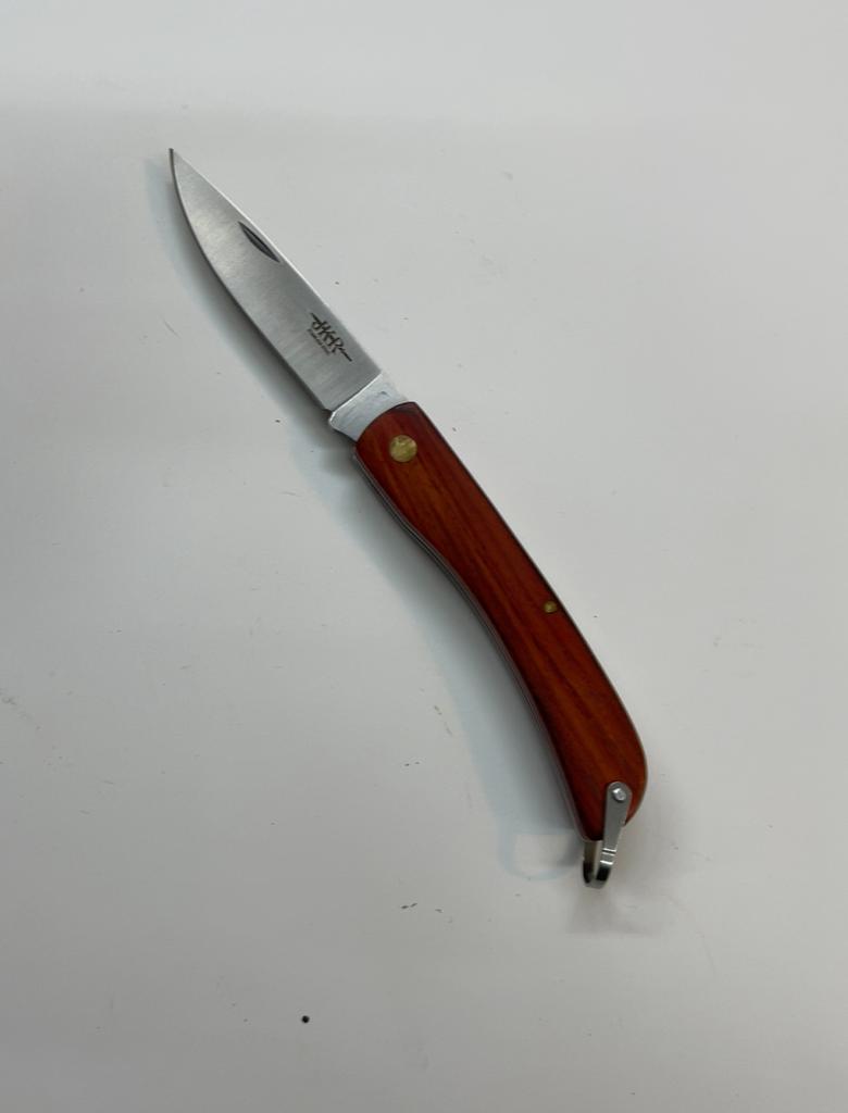 Navaja hoja 8.5 cm-mango de madera JKR-128