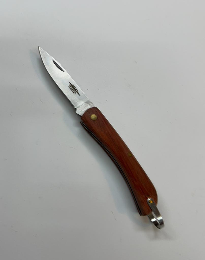 Navaja hoja 7.5 cm-mango de madera JKR-127