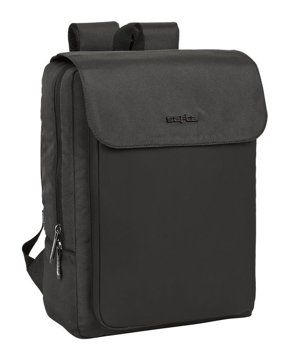 Mochila con solapa, para portatil 13,3"+USB Business gris