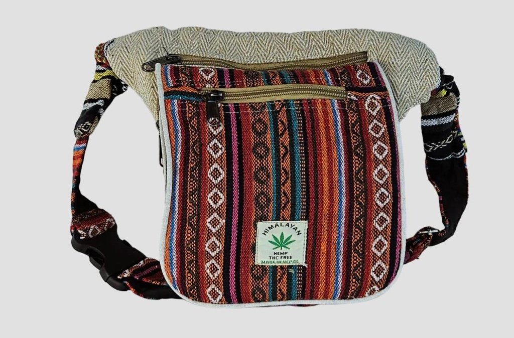 Bolso riñonera larga de cáñamo de Himalaya Hemp Thc free-MTF00340