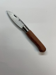 [MTF00154] Navaja hoja de carbono 7.5 cm-mango de madera prensada 13205