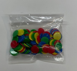 [MTF00246] Fichas de colores 15mm bolsa 100 unds