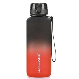 Botella Tritan colorflu 1500ml Negro-Rojo
